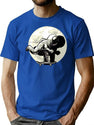 Astronaut Skateboarding T-Shirt for Men & Women, T-Shirts Graphic Tee - Blue