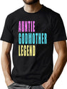 Auntie Godmother Legend Vintage T-Shirt for Men & Women, T-Shirts Graphic Tee - Green