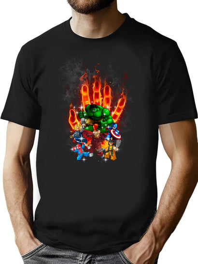 Avongers Bootleg Graphic T-Shirt - Black