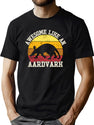 Awesome Aardvark Costume Funny Vintage Anteater Animal T-Shirt for Men & Women, T-Shirts Graphic Tee - Green