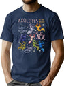 Axolotls Of The World Dks T-Shirt for Men & Women, T-Shirts Graphic Tee - Navy