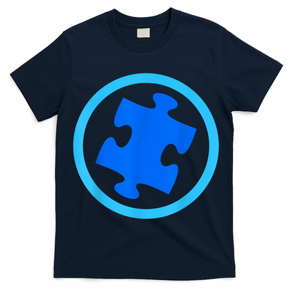 Blue Autism Puzzle for Autism Awareness T-Shirt