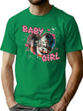Baby Girl Art T-Shirt for Men & Women, T-Shirts Graphic Tee - Green