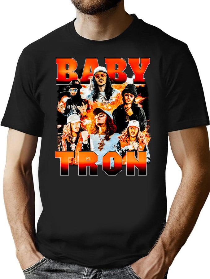 Babytron Bootleg Vintage Bootleg Style Bootleg Graphic T-Shirt - Black