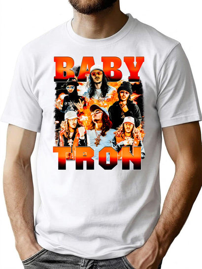 Babytron Bootleg Vintage Bootleg Style Bootleg Graphic T-Shirt - Black