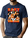 Babytron Bootleg Vintage Bootleg Style Bootleg Graphic T-Shirt - Navy