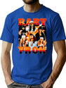 Babytron Bootleg Vintage Bootleg Style Bootleg Graphic T-Shirt - Blue