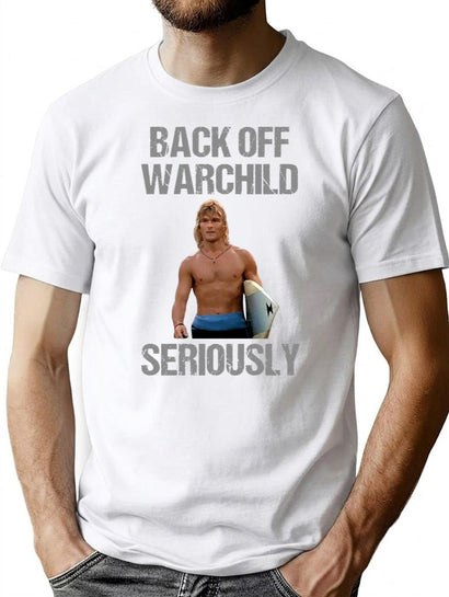 Back Off Warchild Seriously Premium Heavyweight Cotton T-Shirt - Black