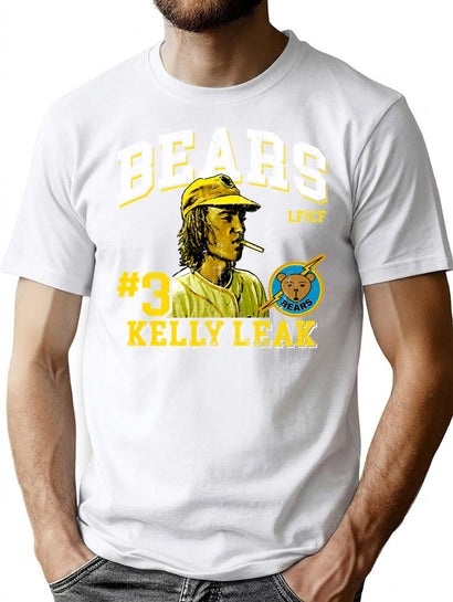 Bad News Bears Baseball Kelly Leak V2 T-Shirt for Men & Women, T-Shirts Graphic Tee - Black