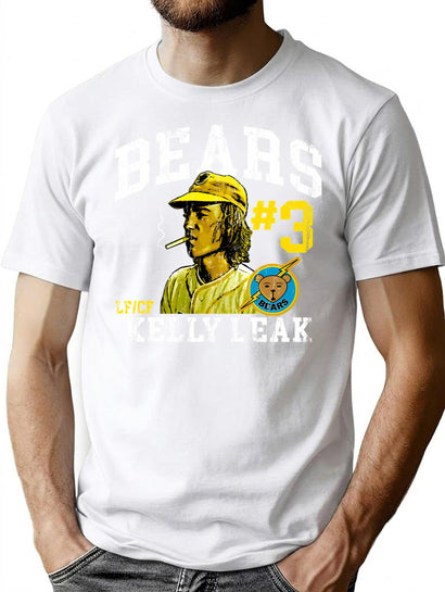 Bad News Bears Baseball Kelly Leak T-Shirt for Men & Women, T-Shirts Graphic Tee - Black