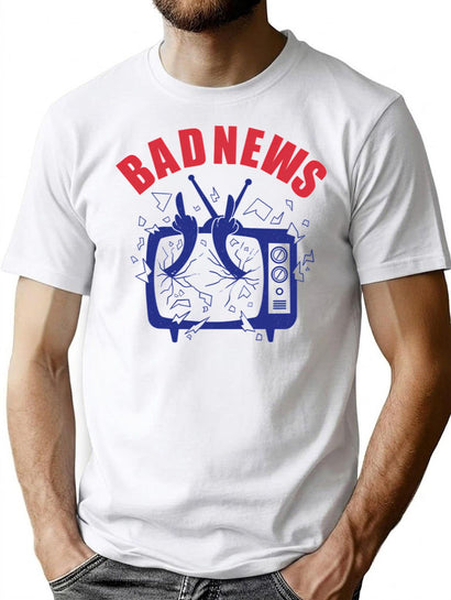 Bad News T-Shirt for Men & Women, T-Shirts Graphic Tee - Black