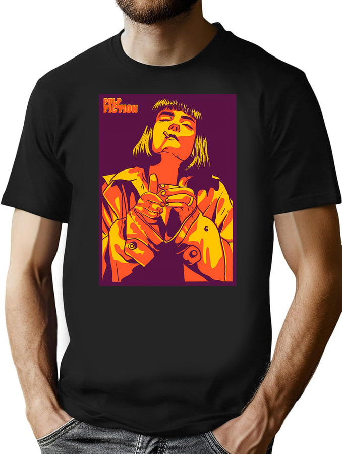 Baddass Girl Bootleg Graphic T-Shirt - Black