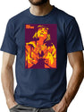 Baddass Girl Bootleg Graphic T-Shirt - Navy