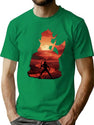 Baldurs Gate 3 - Karlach Negative Illusion Classic Premium Heavyweight Cotton T-Shirt - Green