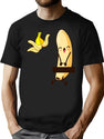 Banana Strip T-Shirt for Men & Women, T-Shirts Graphic Tee - Black