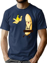 Banana Strip T-Shirt for Men & Women, T-Shirts Graphic Tee - Navy