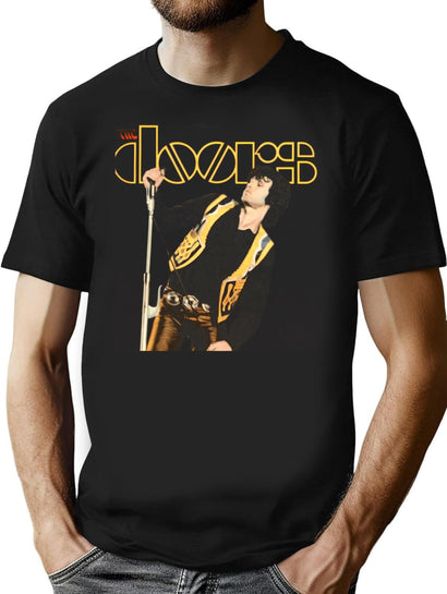 Band Tour The Doorss Band Vintage T-Shirt for Men & Women, T-Shirts Graphic Tee - Black