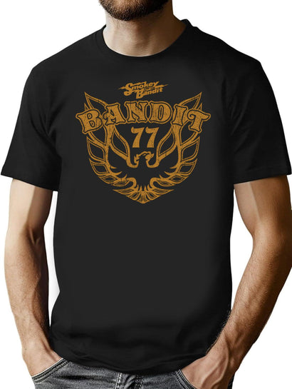 Bandit Eagle T-Shirt for Men & Women, T-Shirts Graphic Tee - Black