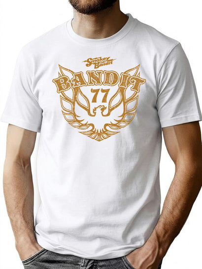 Bandit Eagle T-Shirt for Men & Women, T-Shirts Graphic Tee - Black