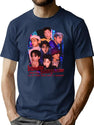 Bangtan Sonyeondan Starring Rm Jin Suga Jhope Jimin V Jungkook Bootleg Graphic T-Shirt - Navy
