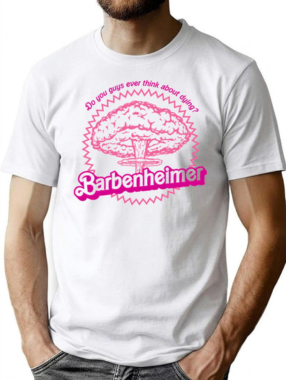 Barbenheimer T-Shirt for Men & Women, T-Shirts Graphic Tee - Black
