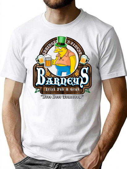 Barney'S Irish Pub And Grub T-Shirt for Men & Women, T-Shirts Graphic Tee - Black