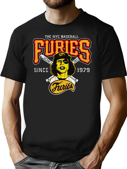 Baseball Furies From Warriors T-Shirt for Men & Women, T-Shirts Graphic Tee - Black