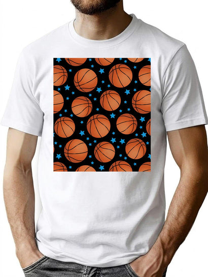Basketball Bootleg Graphic T-Shirt - Black