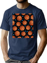 Basketball Bootleg Graphic T-Shirt - Navy