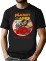 Battle For The Planet Of The Apes 1973 Japanese Worn T-Shirt for Men & Women, T-Shirts Graphic Tee - Black