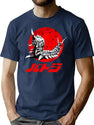 Battra Kaiju Premium Heavyweight Cotton T-Shirt - Navy