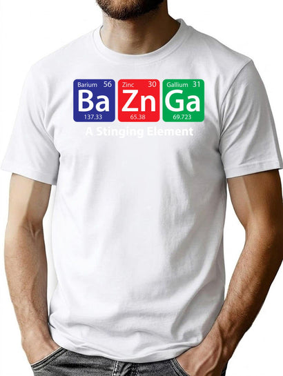 Bazinga Element Chart T-Shirt for Men & Women, T-Shirts Graphic Tee - Black