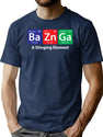 Bazinga Element Chart T-Shirt for Men & Women, T-Shirts Graphic Tee - Navy