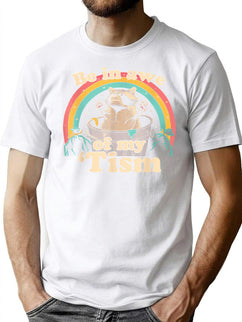 Be In Awe Of My 'Tism Meme Autistic Raccoon Autism Funny T-Shirt for Men & Women, T-Shirts Graphic Tee - Black