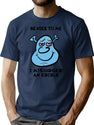 Be Nice. I Misjudged An Edible. Bootleg Graphic T-Shirt - Navy