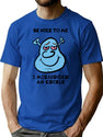 Be Nice. I Misjudged An Edible. Bootleg Graphic T-Shirt - Blue