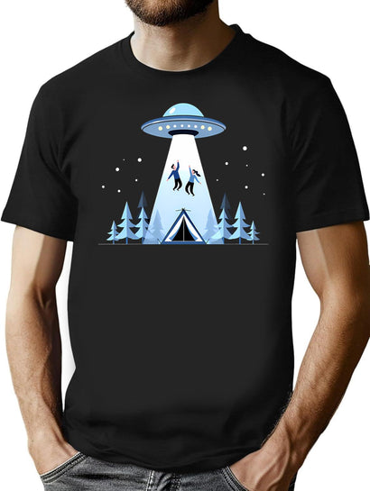 Beaming Up T-Shirt for Men & Women, T-Shirts Graphic Tee - Black