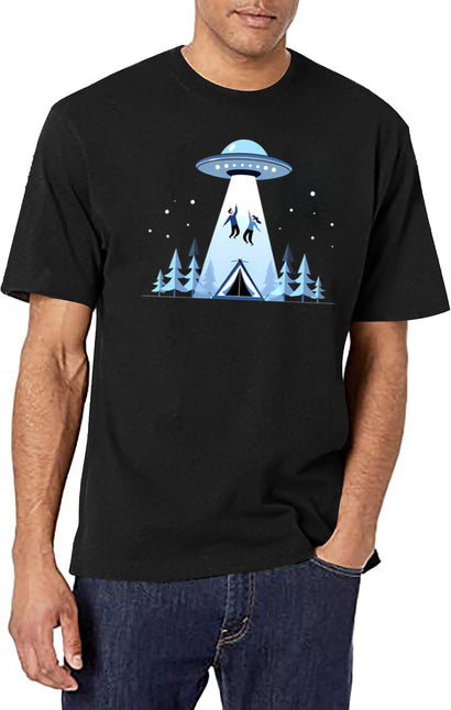 Beaming Up T-Shirt for Men & Women, T-Shirts Graphic Tee - Black
