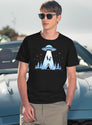Beaming Up T-Shirt for Men & Women, T-Shirts Graphic Tee - Navy