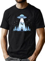 Beaming Up T-Shirt for Men & Women, T-Shirts Graphic Tee - Green