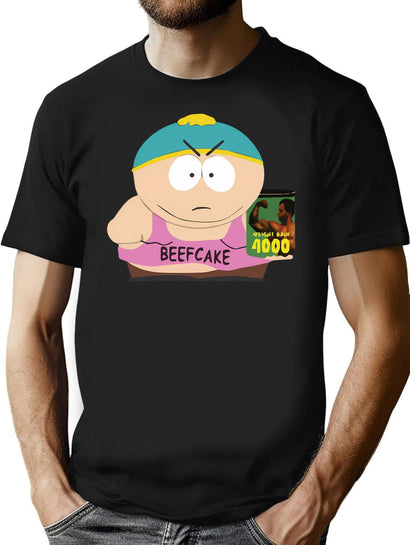 Beefcake 4000 T-Shirt for Men & Women, T-Shirts Graphic Tee - Black