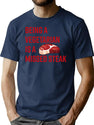 Being A Vegetarian Is A Missed Steak T-Shirt for Men & Women, T-Shirts Graphic Tee - Navy