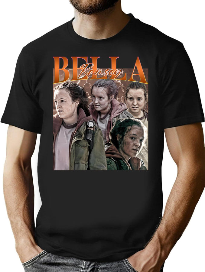 Bella Ramsey Homage Vintage Bootleg Bootleg Graphic T-Shirt - Black