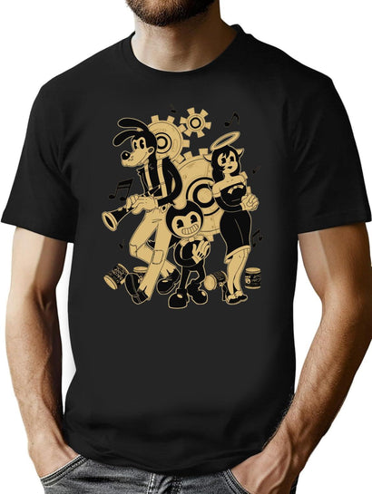 Bendy and The Ink Machine Essential T-Shirt T-Shirt for Men & Women, T-Shirts Graphic Tee - Black
