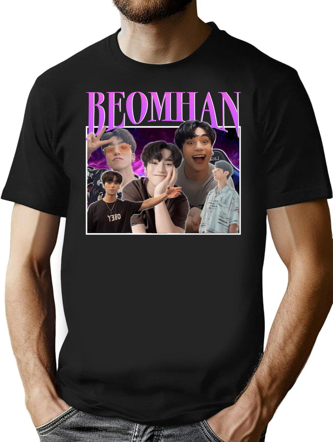Beomhan Bootleg Design Bootleg Graphic T-Shirt - Black