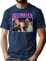 Beomhan Bootleg Design Bootleg Graphic T-Shirt - Navy