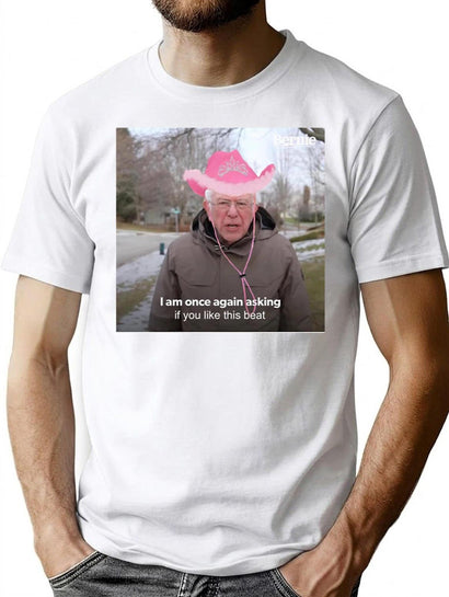 Bernie Chappell Roan Hot to Go Meme Premium Heavyweight Cotton T-Shirt - Black
