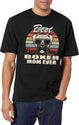 Best Boxer Mom Ever Vintage Retro Dog Mom T-Shirt for Men & Women, T-Shirts Graphic Tee - White