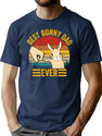 Best Bunny Dad Ever Vintage Rabbit Lover Father Pet Rabbit T-Shirt for Men & Women, T-Shirts Graphic Tee - Navy