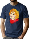 Bette Bootleg Graphic T-Shirt - Navy
